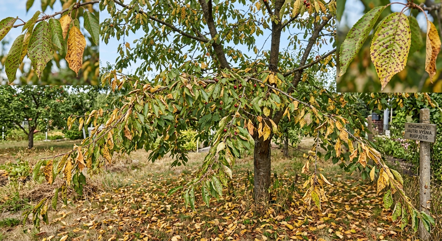 Kokomikozė: kodėl vyšnia netenka lapų rugpjūtį