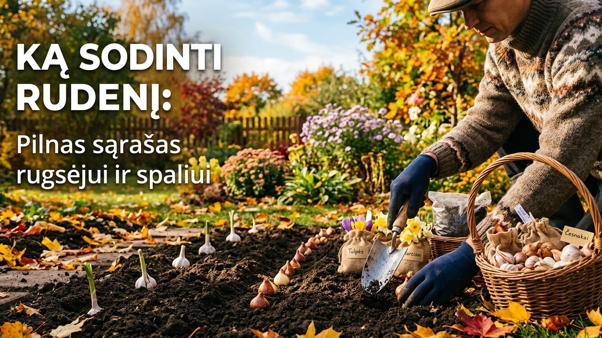 Ką sodinti rudenį
