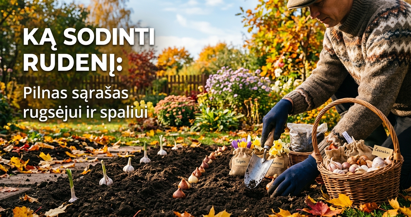 Ką sodinti rudenį: pilnas sąrašas rugsėjui ir spaliui