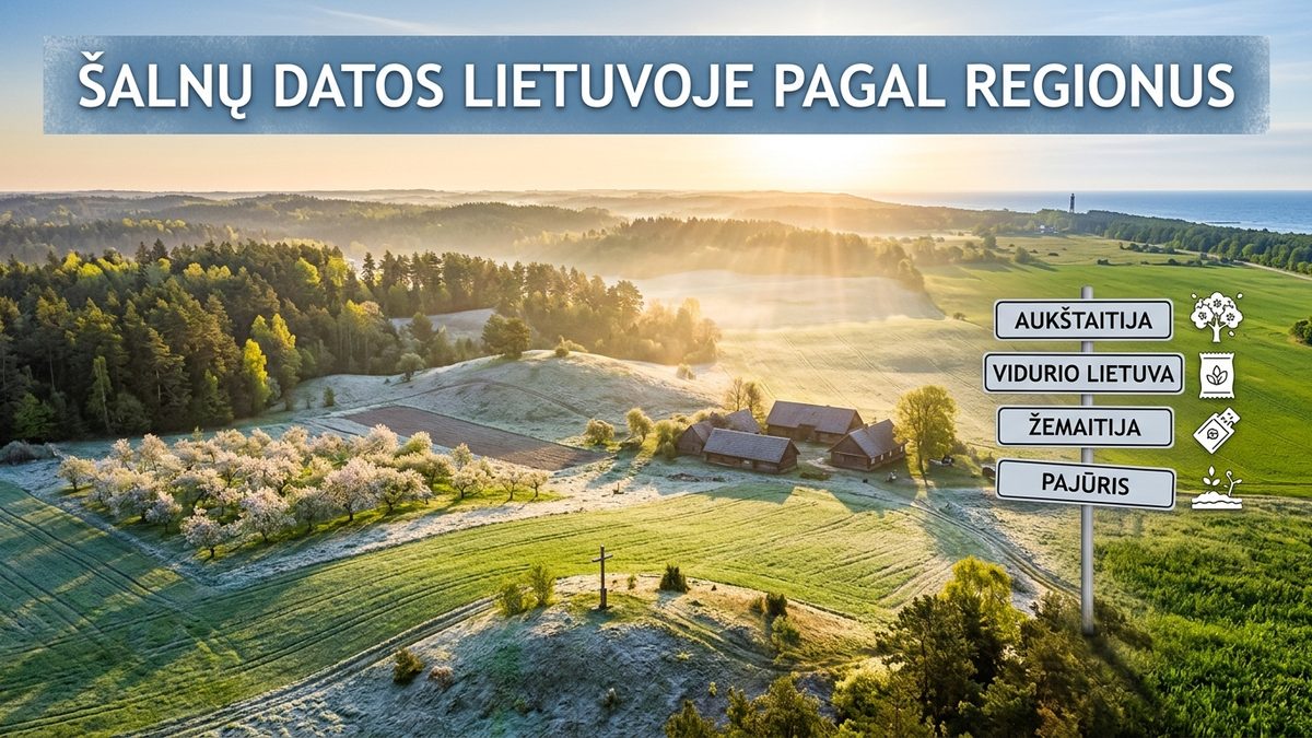 Šalnų datos Lietuvoje pagal regionus