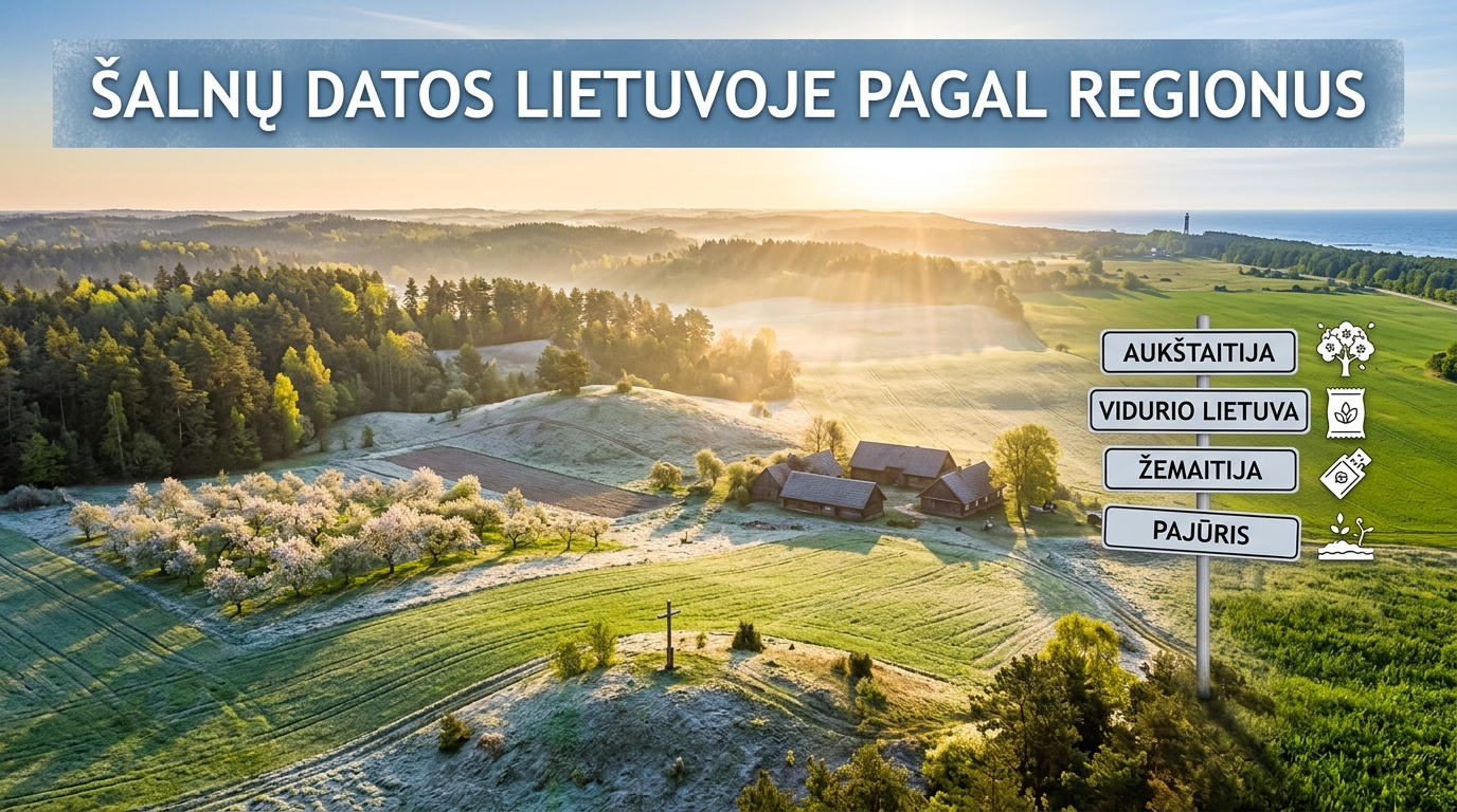 Šalnų datos Lietuvoje pagal regionus